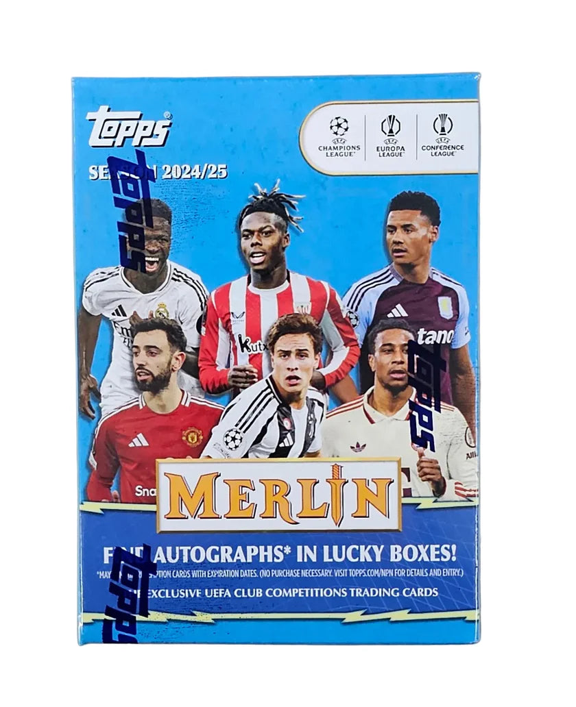 2024/25 Topps Chrome Merlin UEFA Club Competitions 7-Pack Blaster