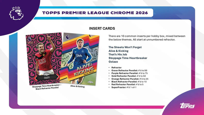 2026 Topps Chrome Premier League EPL Hobby