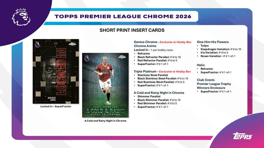 2026 Topps Chrome Premier League EPL Hobby