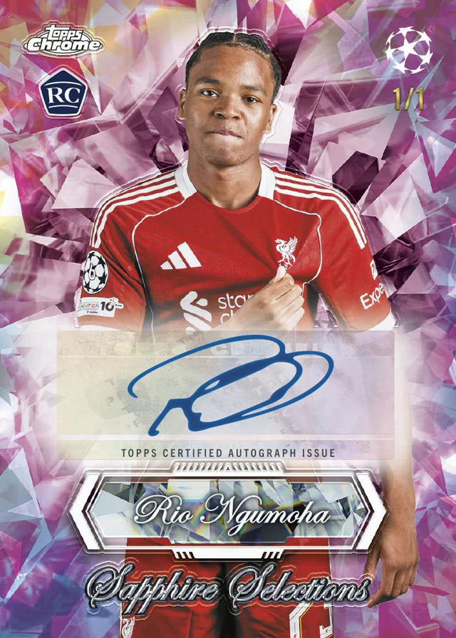 2025/26 Topps Chrome UEFA Club Competitions Sapphire Edition