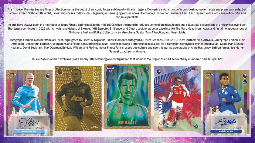 2025/26 Topps Finest Premier League EPL Hobby