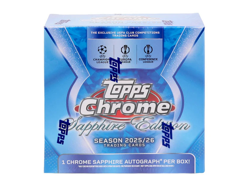 2025/26 Topps Chrome UEFA Club Competitions Sapphire Edition