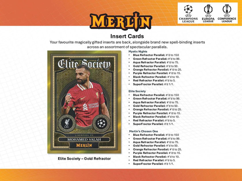 2024/25 Topps Chrome Merlin UEFA Club Competitions 7-Pack Blaster
