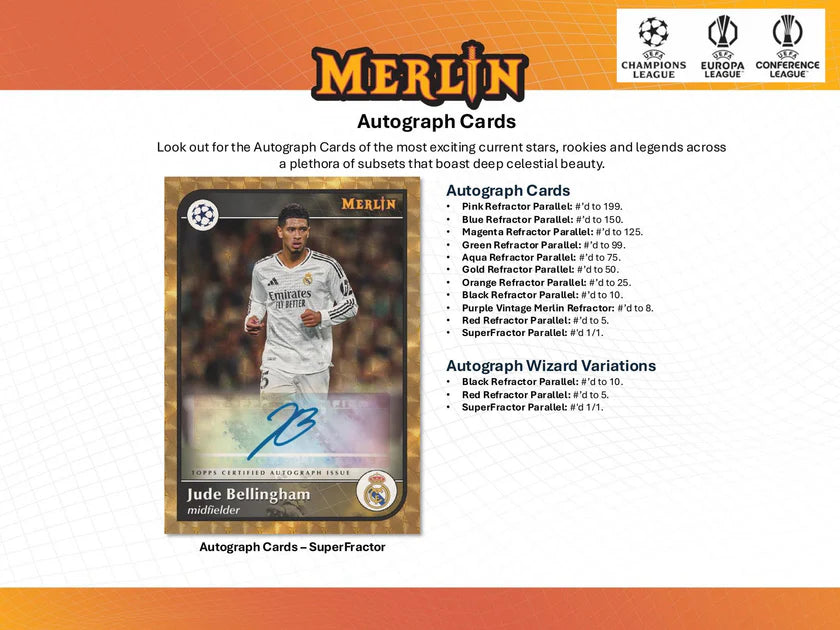 2024/25 Topps Chrome Merlin UEFA Club Competitions 7-Pack Blaster